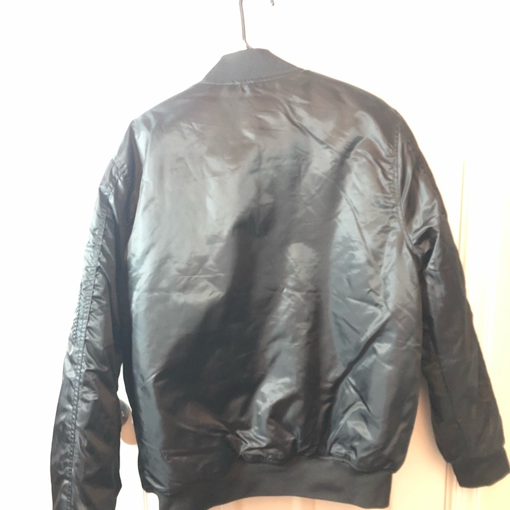 Black bomber jacket